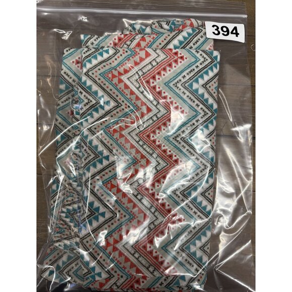 A. Byer Zigzag Pattern Wide-Leg Pants L Multicolor Elastic Waist Lightweight - Picture 6 of 6